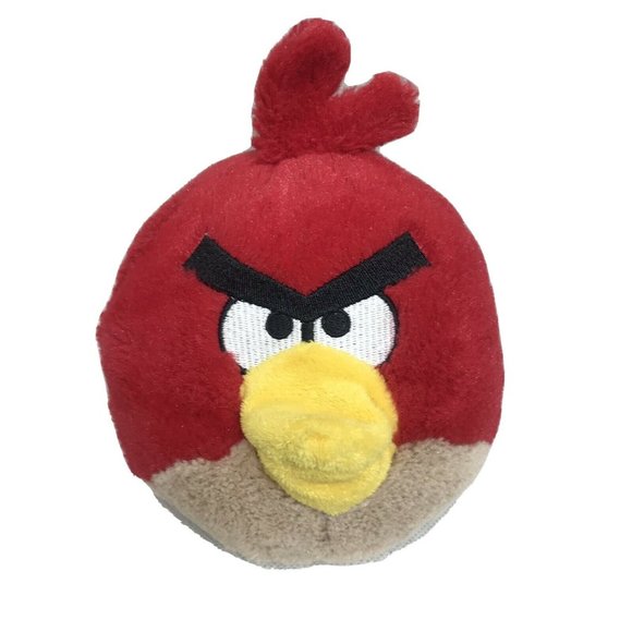 red bird stuffed animal